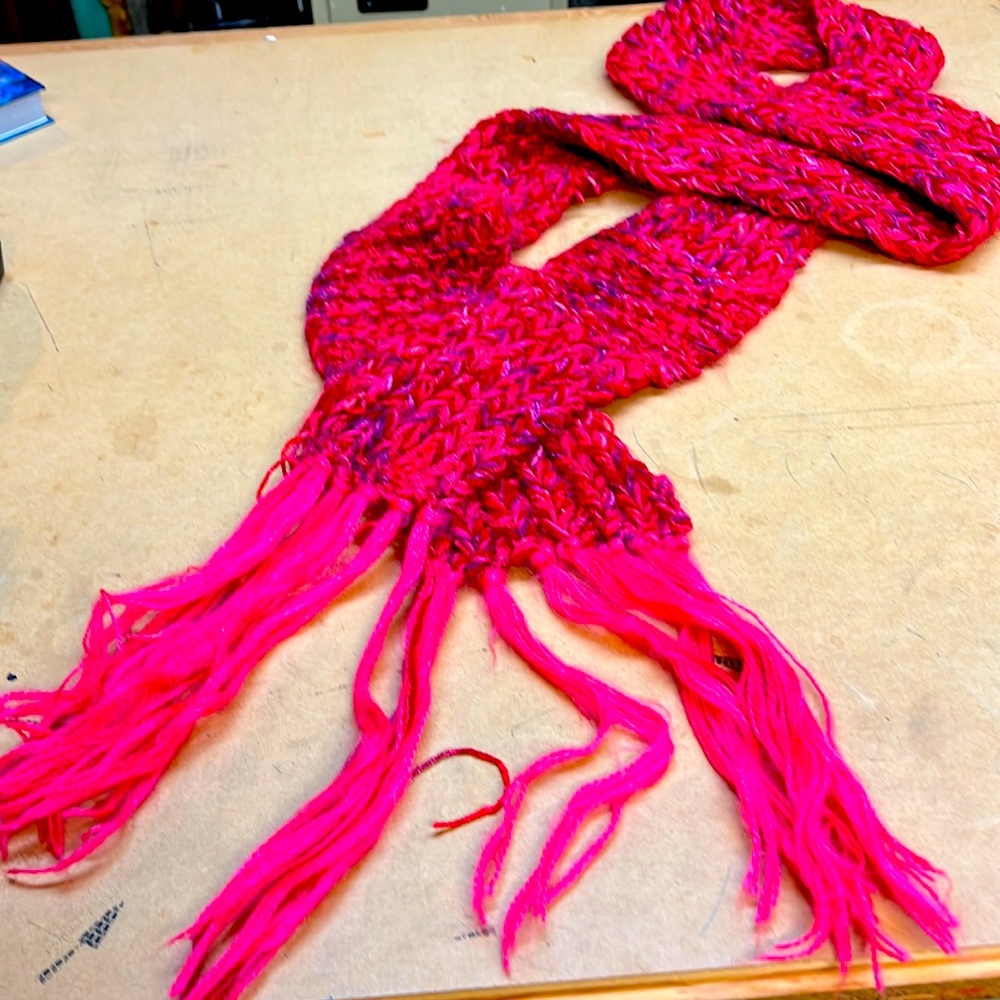 Hand woven scarf
